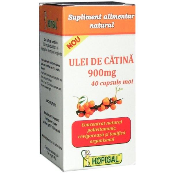 Aport de vitamine si minerale - Ulei de catina 900mg x 40 capsule   Hofigal, farmacieieftina.ro