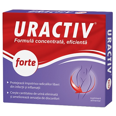 Afectiuni renale si urologice  - Uractiv Forte, 10 Capsule, Uractiv, farmacieieftina.ro