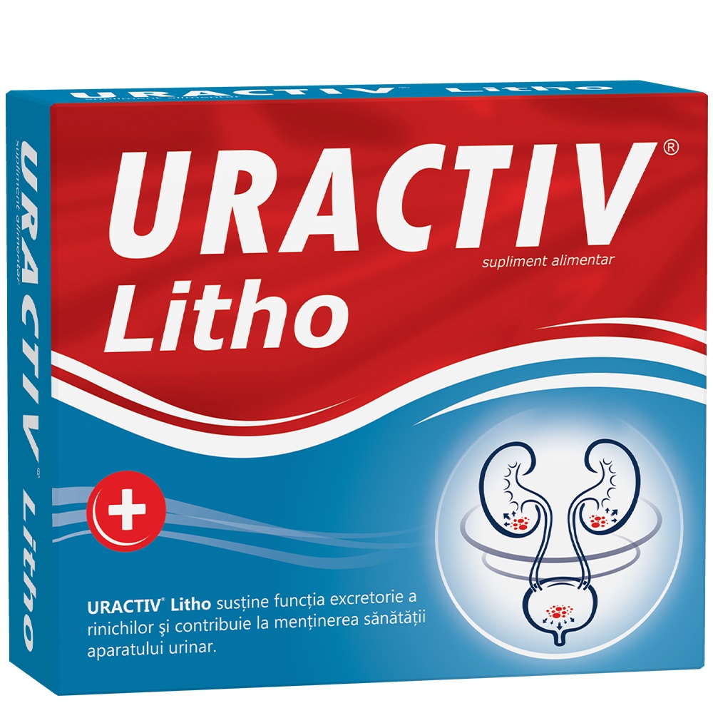 Afectiuni renale si urologice  - Uractiv Litho, 30 Capsule, Uractiv, farmacieieftina.ro