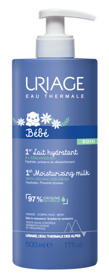 Ingrijire piele  - Uriage Lapte Hidratant 1 Er Bebe, 500ml, farmacieieftina.ro