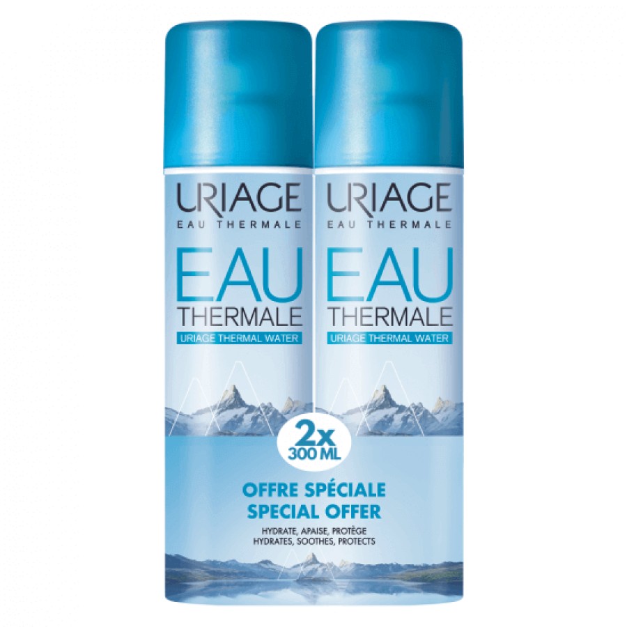 Piele sensibila - Uriage Promo Apa Termala Spray 300 ml, 2 buc, 15001134, farmacieieftina.ro