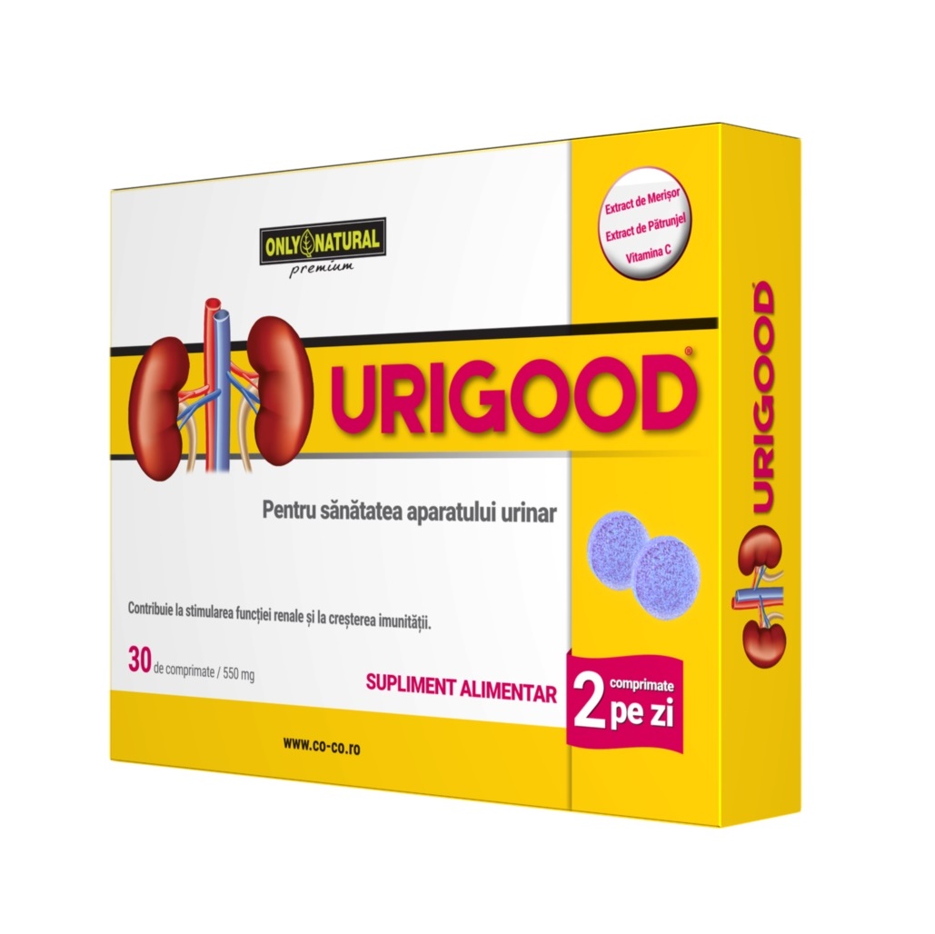Afectiuni renale si urologice - Urigood 550 mg, 30 Comprimate, farmacieieftina.ro