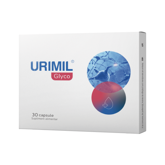 Aport de vitamine si minerale - Urimil glyco ,30 capsule, farmacieieftina.ro