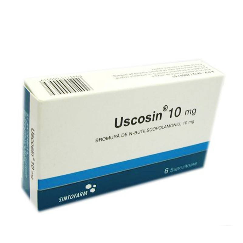 Afectiuni ale ficatului si bilei - Uscosin 10 mg, 6 Supozitoare, sintofarm, farmacieieftina.ro