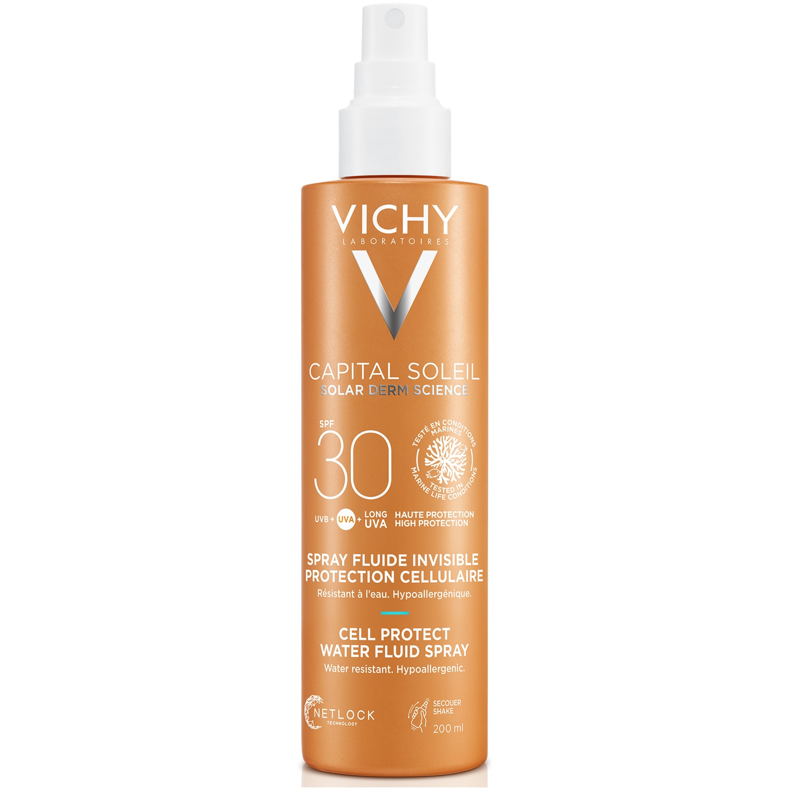 VICHY CAPITAL SOLEIL CELL PROTECT SPRAY FLUID INVIZIBIL SPF30 200ML 494600