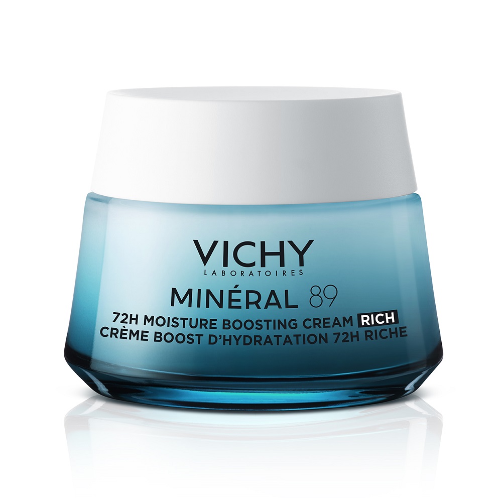 Creme anti-age - Vichy Crema Intens Hidratanta 72h pentru Ten Uscat Mineral 89, 50 ml, farmacieieftina.ro