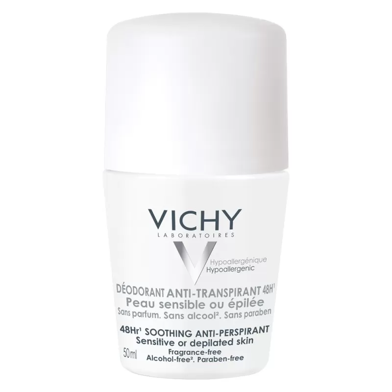 Antiperspirante si deodorante - Vichy  Deo Roll-On Antiperspirant 48H Fara Parfum 50 ml 5907923, farmacieieftina.ro