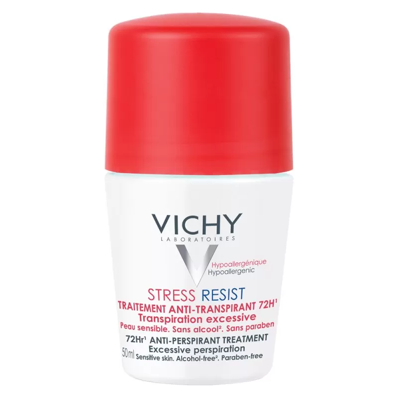 Antiperspirante si deodorante - Vichy Deo Roll On Stress Resist Eficacitate 72 H, 50 ml, 5070622, farmacieieftina.ro