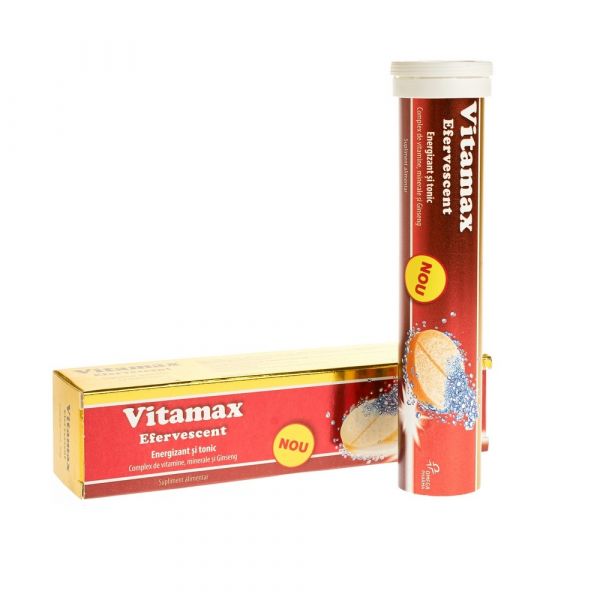 Tonice generale - VITAMAX ,20 comprimate efervescente, farmacieieftina.ro