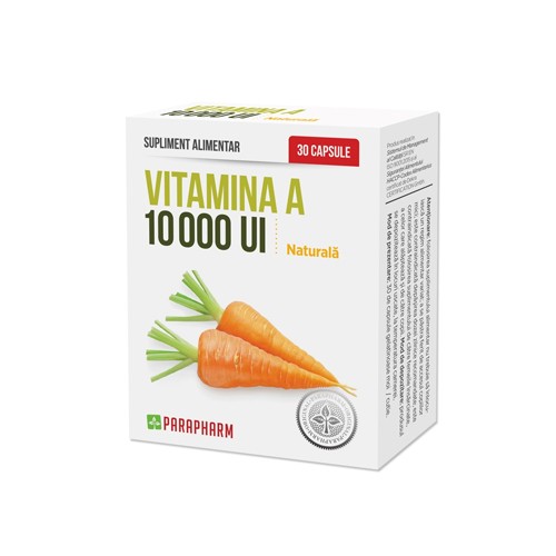 Vitamine, minerale si antioxidanti - Vitamina A 10000 U.I.  Capsule, farmacieieftina.ro