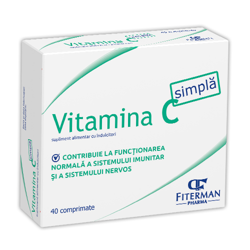 Imunitate scazuta - Vitamina C 180mg , 40 comprimate, farmacieieftina.ro