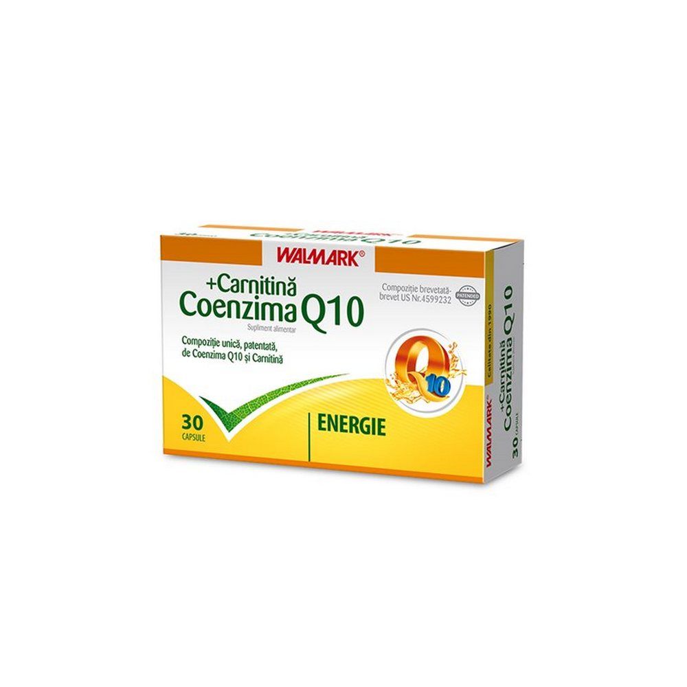 Vitamine, minerale si antioxidanti - WALMARK COENZIMA Q10 CARNITINA  30 CAPSULE, farmacieieftina.ro