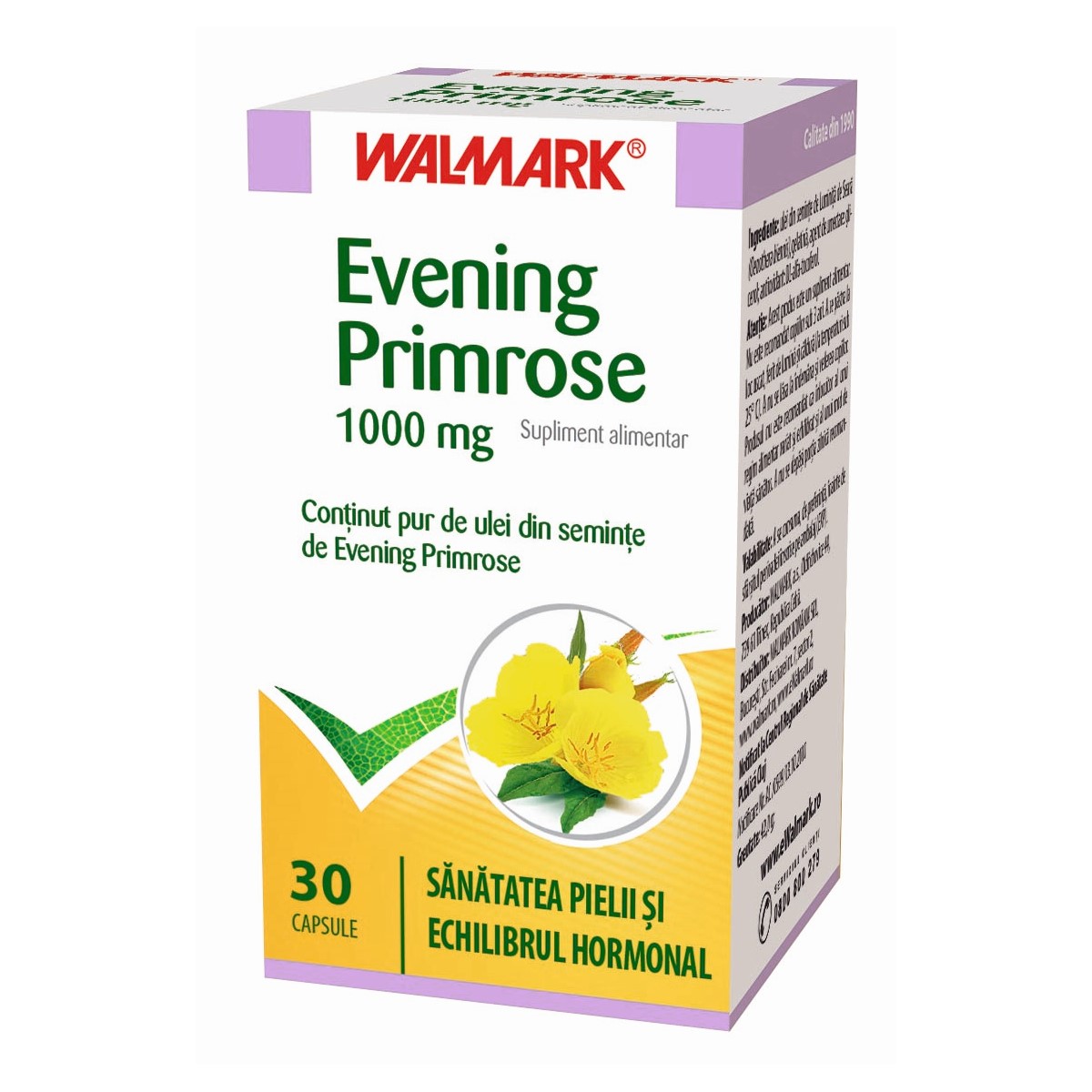 Vitamine pentru par, piele si unghii - W Evening Primrose 30 tablete, farmacieieftina.ro