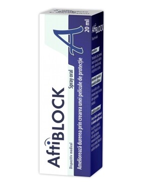 Afectiuni ale cavitatii bucale - Zdrovit Aftiblock Spray 20 ml, farmacieieftina.ro