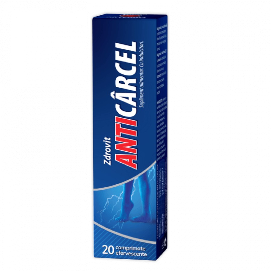 Afectiuni musculare - Zdrovit Anticarcel 20 Comprimate Efervescente, farmacieieftina.ro