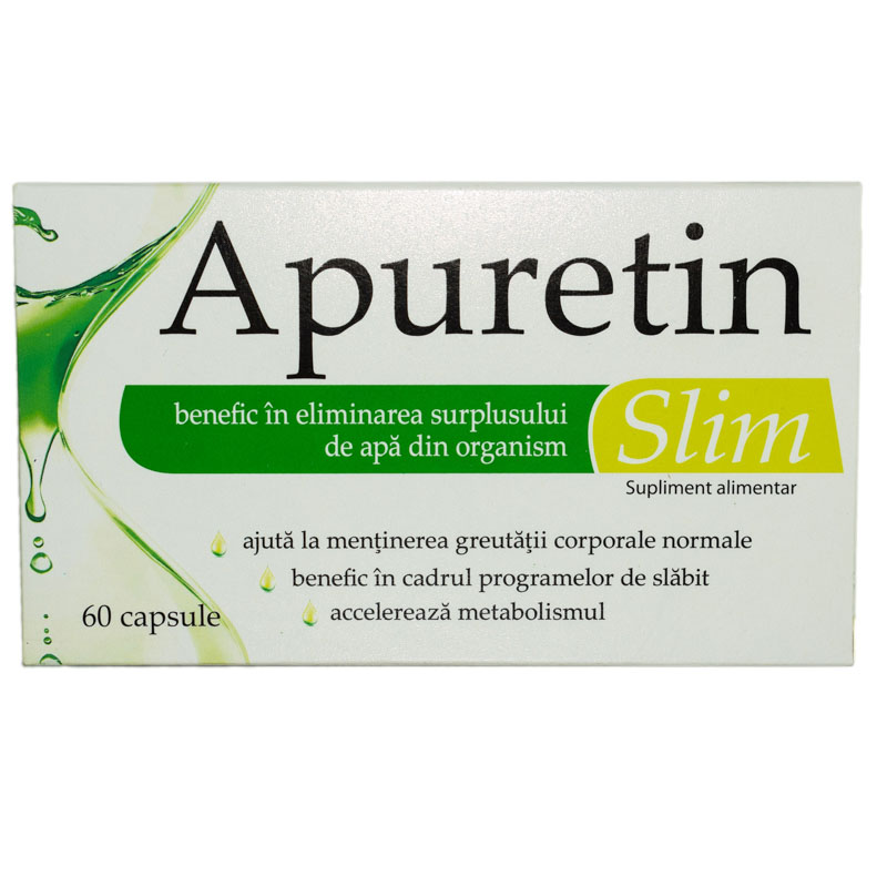 Pentru slabit - Zdrovit Apuretin Slim, 60 capsule, farmacieieftina.ro
