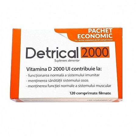 Imunitate scazuta - Zdrovit Detrical 2000 UI 120 comprimate , farmacieieftina.ro