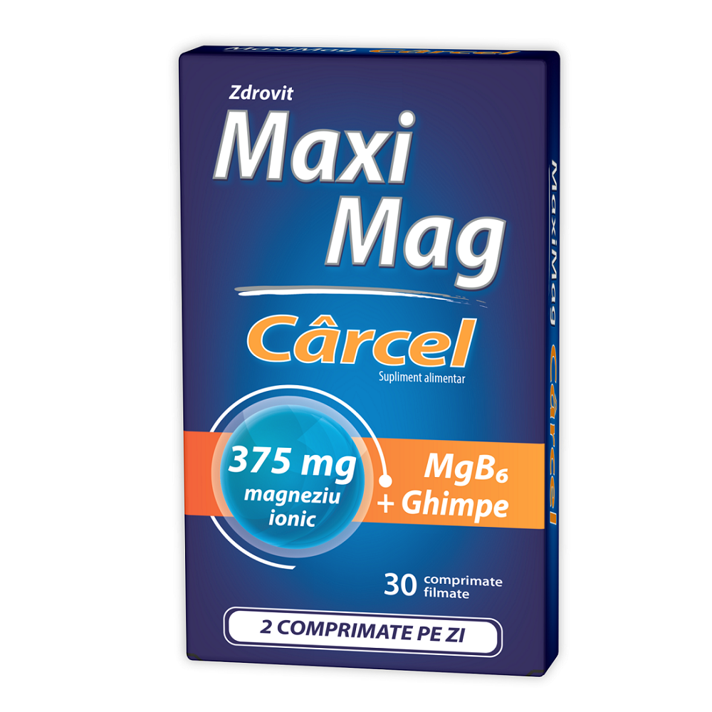 Afectiuni musculare - ZDROVIT MAXIMAG CARCEL  30 CAPSULE, farmacieieftina.ro