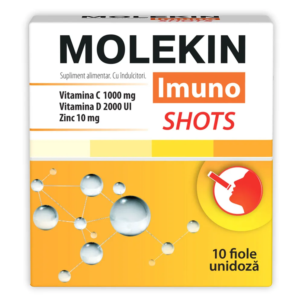 Imunitate scazuta - Zdrovit Molekin Imuno Shots 10 Fiole, farmacieieftina.ro