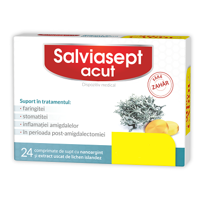 ZDROVIT SALVIASEPT ACUT FARA ZAHAR X 24CPR+ 20%CADOU