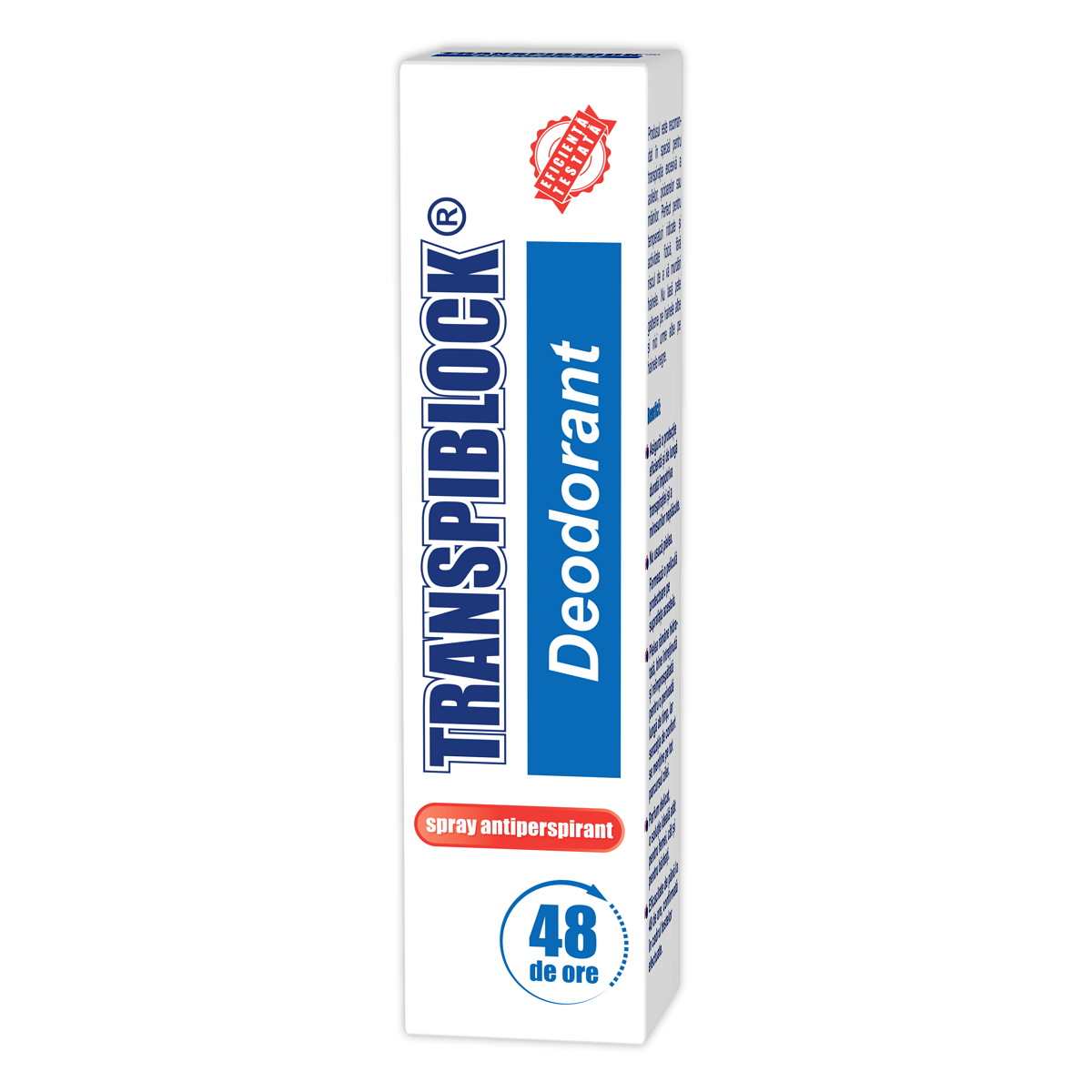 Antiperspirante si deodorante - Zdrovit Transpiblock Spray Antiperspirant 48H, 150 ml, farmacieieftina.ro