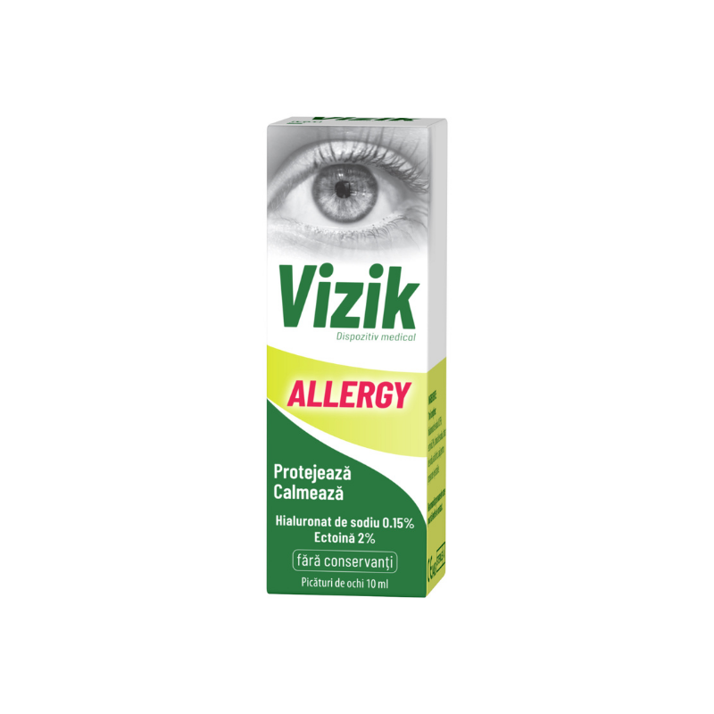 Afectiuni ale ochilor - Picaturi pentru Ochi Vizik Allergy, 10 ml, Zdrovit, farmacieieftina.ro
