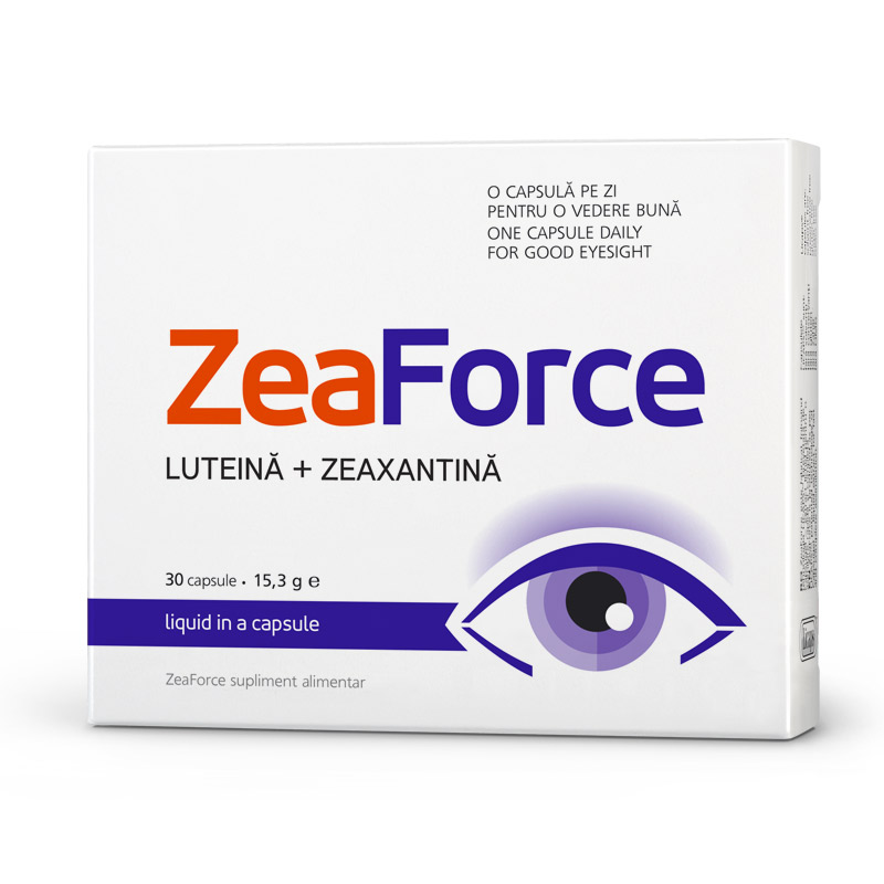 Vitamine pentru ochi - ZEAFORCE X 30CAPS, farmacieieftina.ro