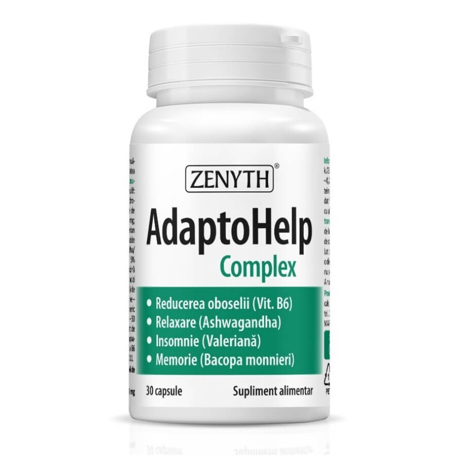 Tonice generale - Zenyth Adaptohelp Complex  30 Capsule, farmacieieftina.ro