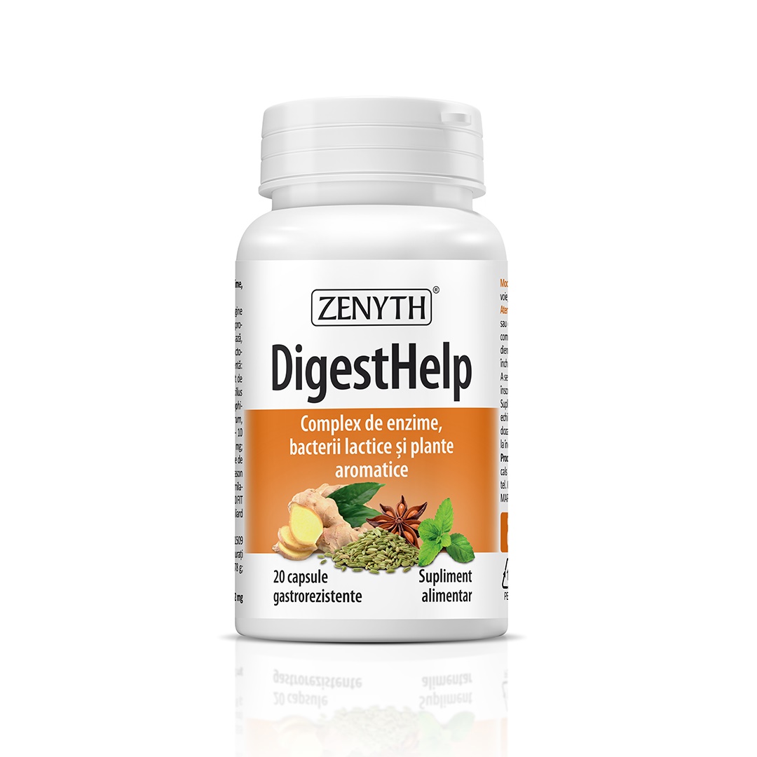 Afectiuni digestive si intestinale - Zenyth Digesthelp  20 Cps, farmacieieftina.ro