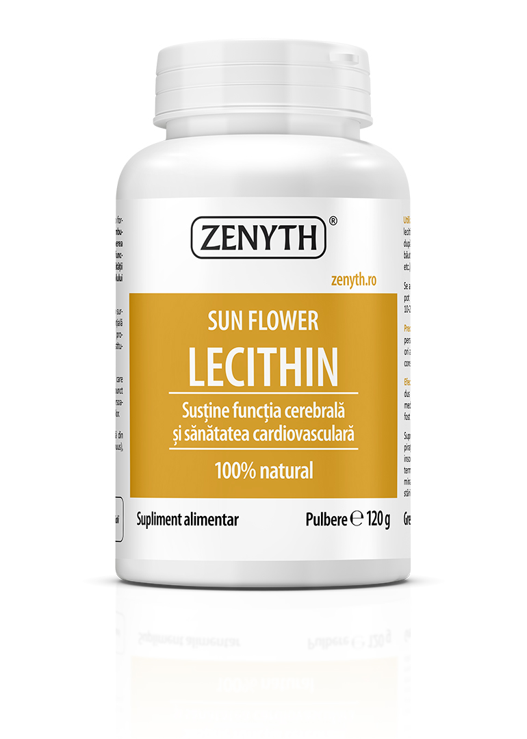 Memorie si circulatie cerebrala - Zenyth Sun Flower Lecithin 120 g, farmacieieftina.ro