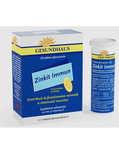 Imunitate scazuta - ZINKIT IMMUN X 20 COMPR.EFF., farmacieieftina.ro