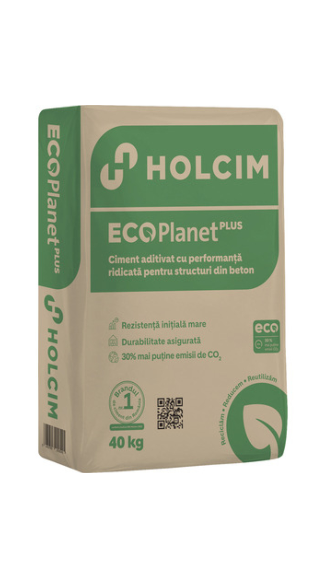 Ciment Holcim ECOPlanet Plus 42.5R 40kg/sac (Structo)
