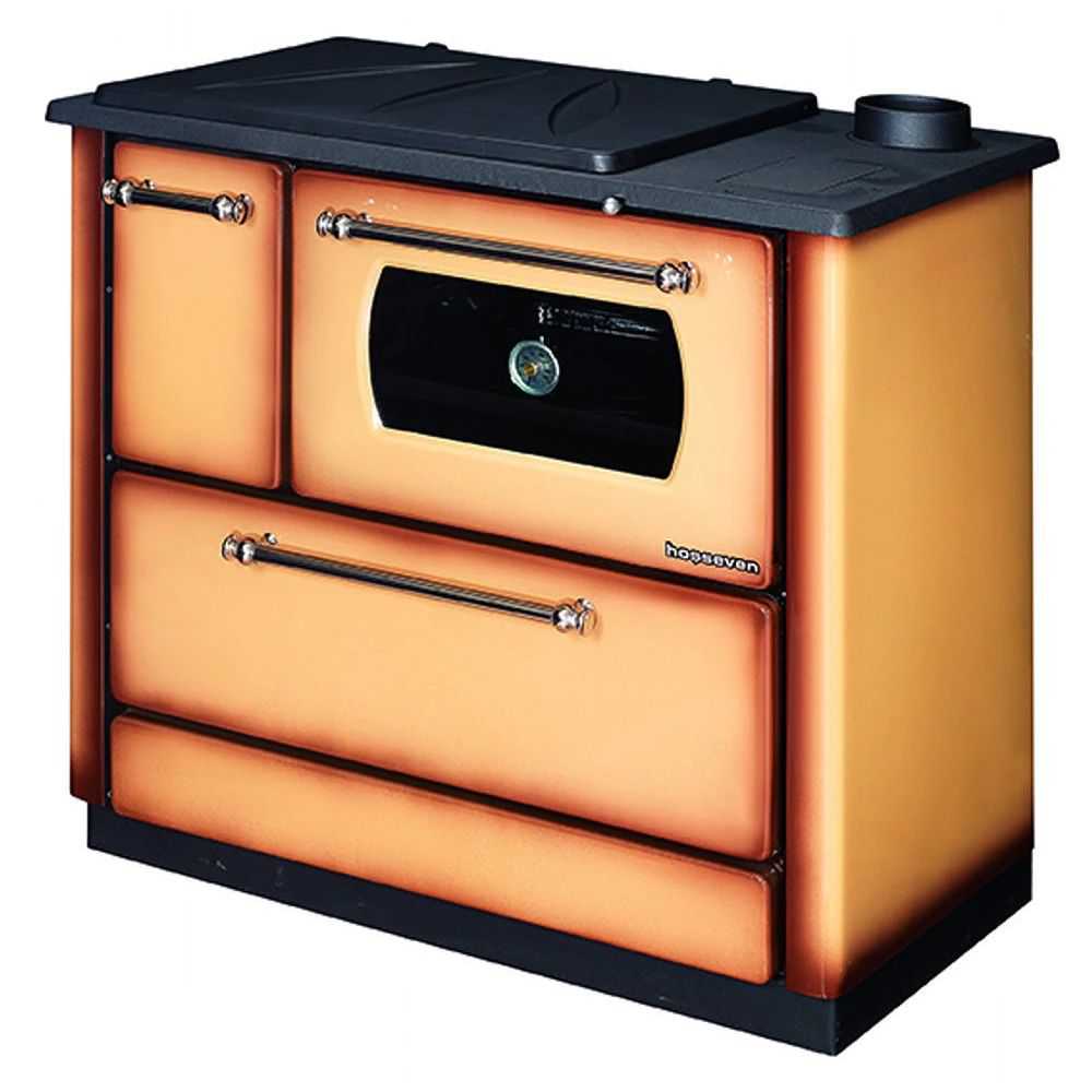 Obedient Extra cube Soba de gatit pe lemne, Hosseven 4040, cu plita si cuptor, 9 kW