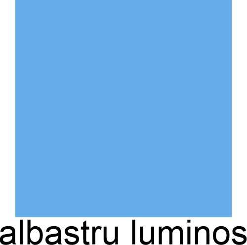 Vopsea alchidica pentru lemn / metal, PITURA Lucios, int/ext, albastru luminos, 0.6 L