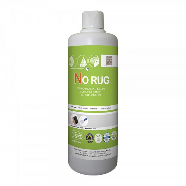 Detergenti piatra naturala - Solutie pe baza de apa pentru indepartarea ruginii No Rug, 1kg, Faber pentru granit, piatra naturala si materiale rezistente la acizi, stoneproof.ro