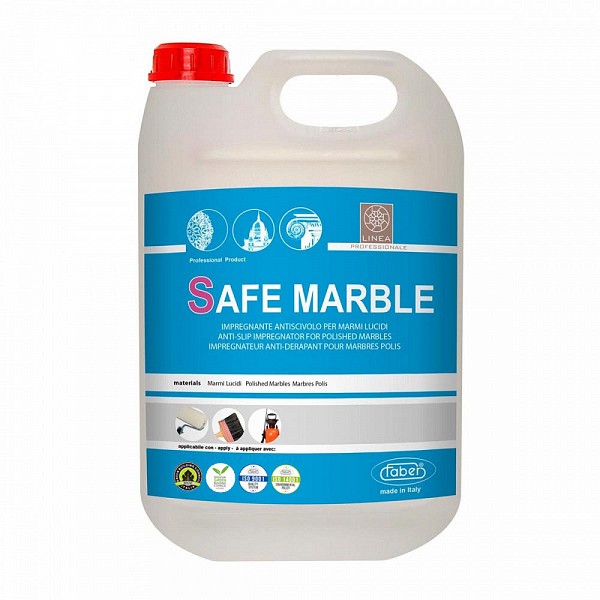 Tratament anti-alunecare - Tratament anti alunecare Safe Marble, 1l, Faber, pe baza de apa pentru marmura, travertin, calcar, stoneproof.ro