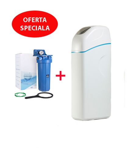 PACHET PROMO Dedurizator BLUESOFT E100/VR34 + CARCASA FILTRU BIG BLUE 10”