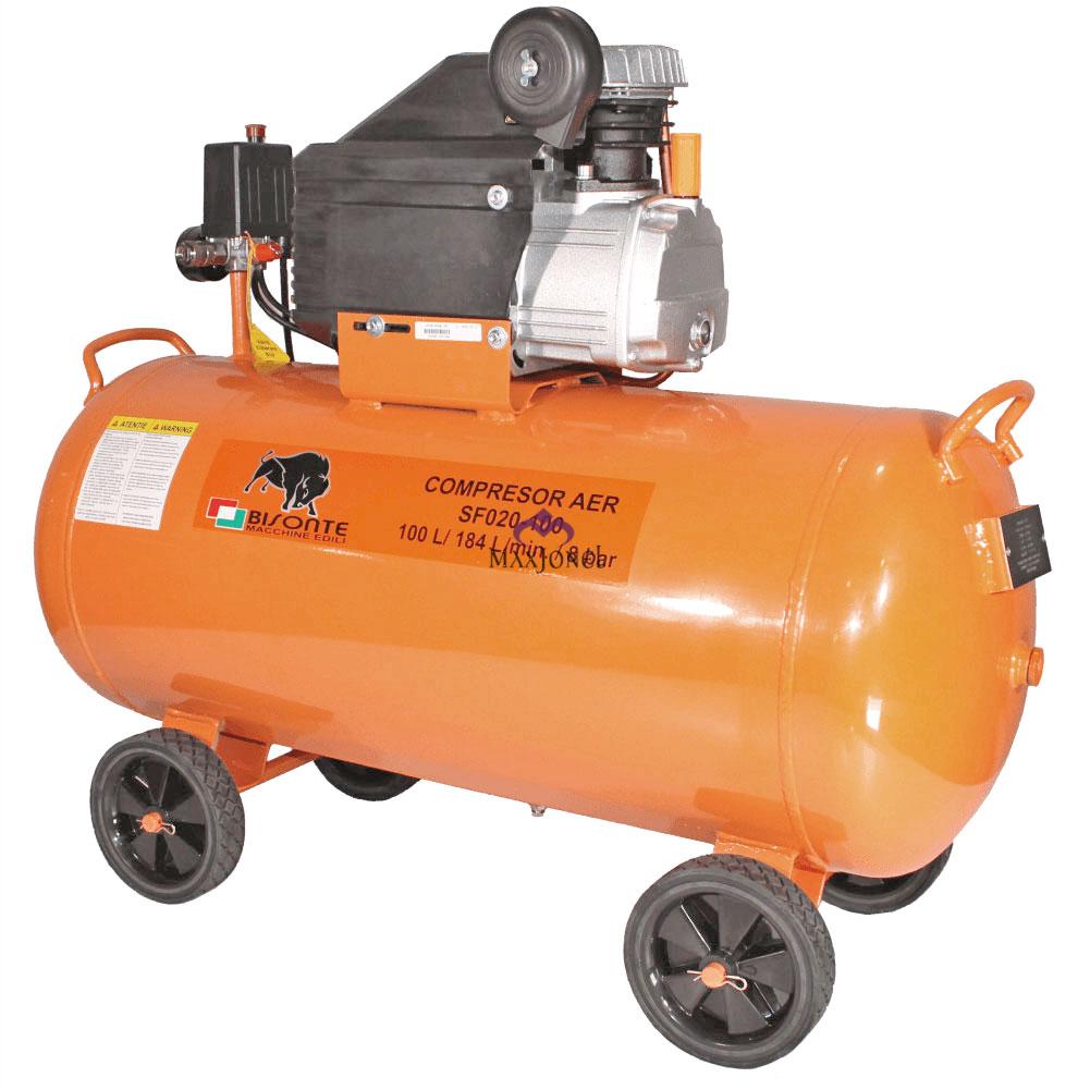 Compresor aer cu piston cu ulei Bisonte SF020-100 187 l/min 230V 100 L