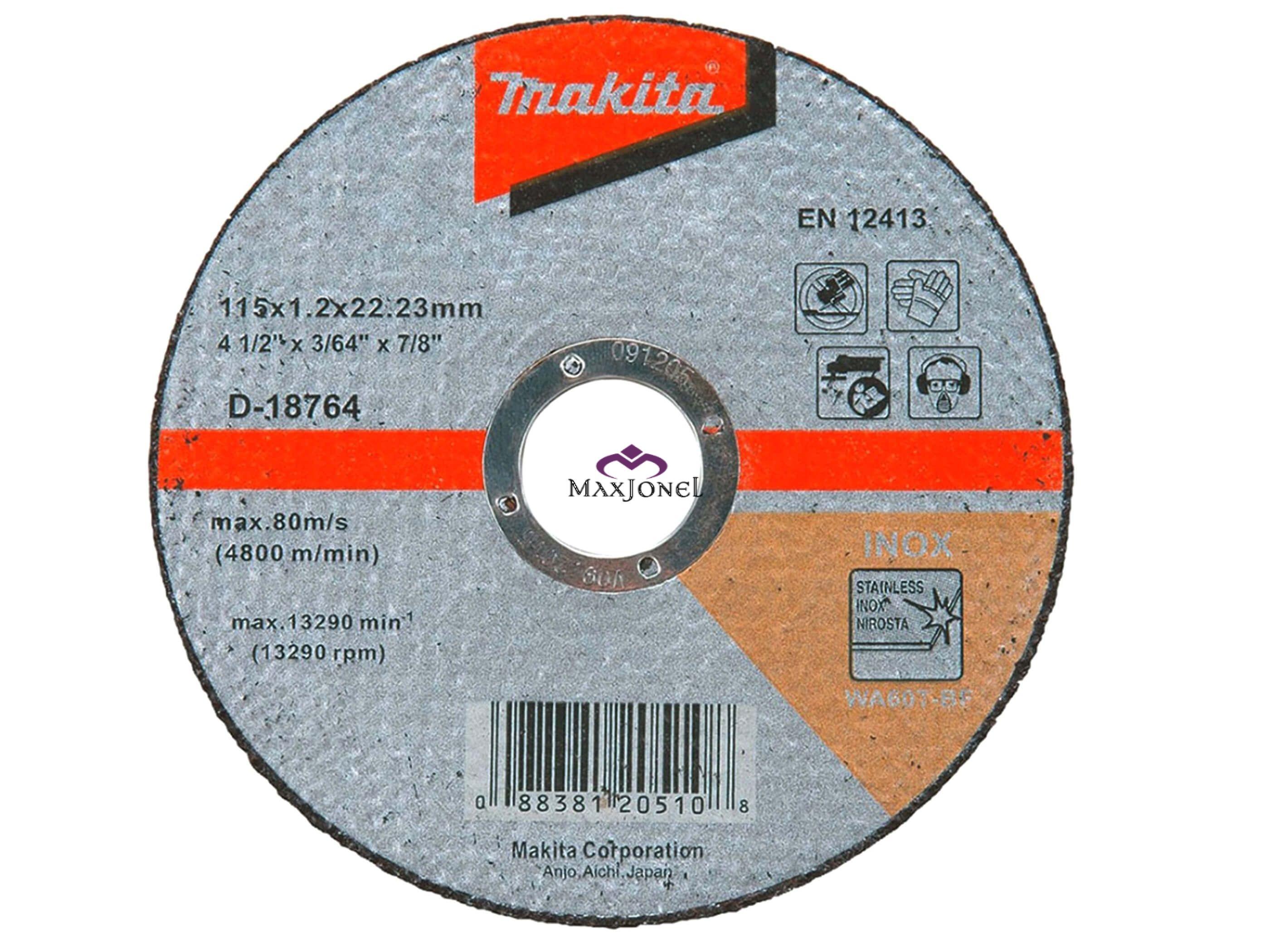 Disc abraziv Makita D-18792 pentru debitat inox, D230x2 mm, WA60T