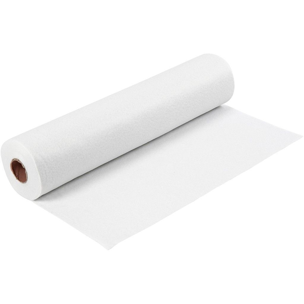Fetru artizanal Alb, 100 x 45 cm 