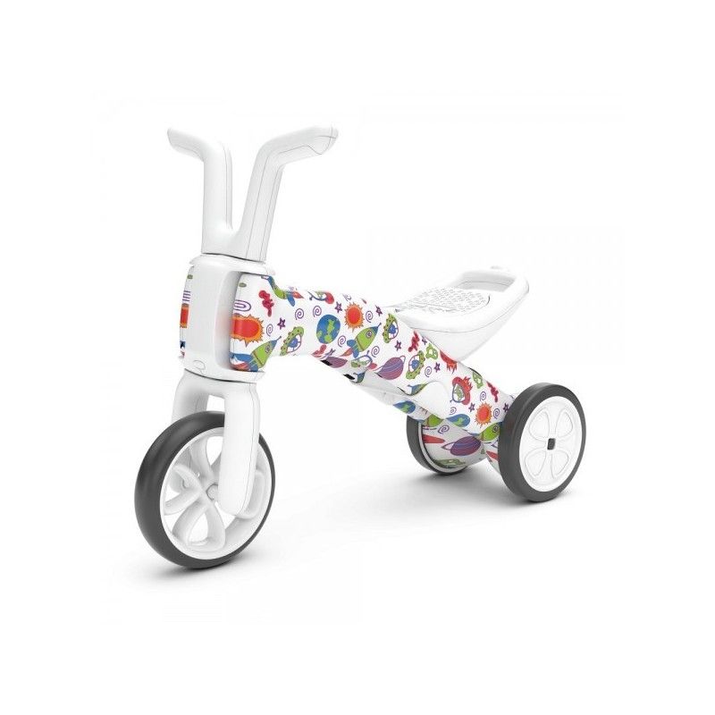Tricicletă și bicicletă 2 în 1 – Bunzi multicoloră – de la 3 roți la 2 roți fără unelte edituradiana.ro