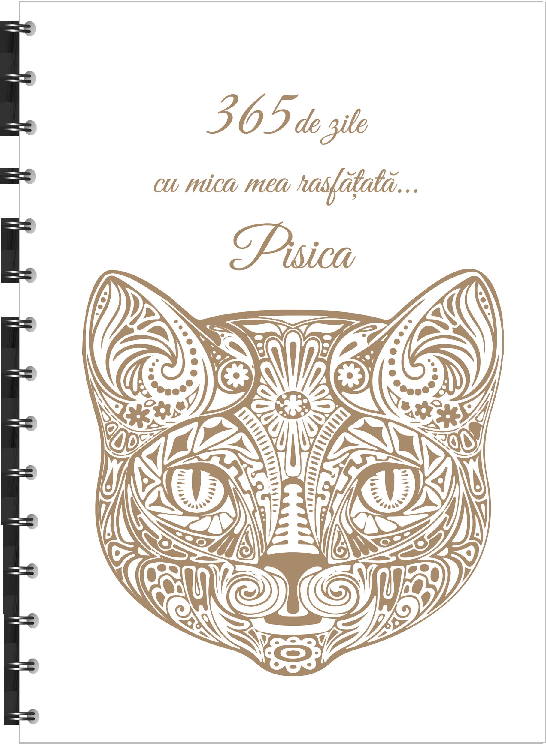 Agendă gravată - pisica mea răsfățată (ag 105)