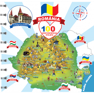 Agendă printată - românia și castelul corvinilor (ap 215)