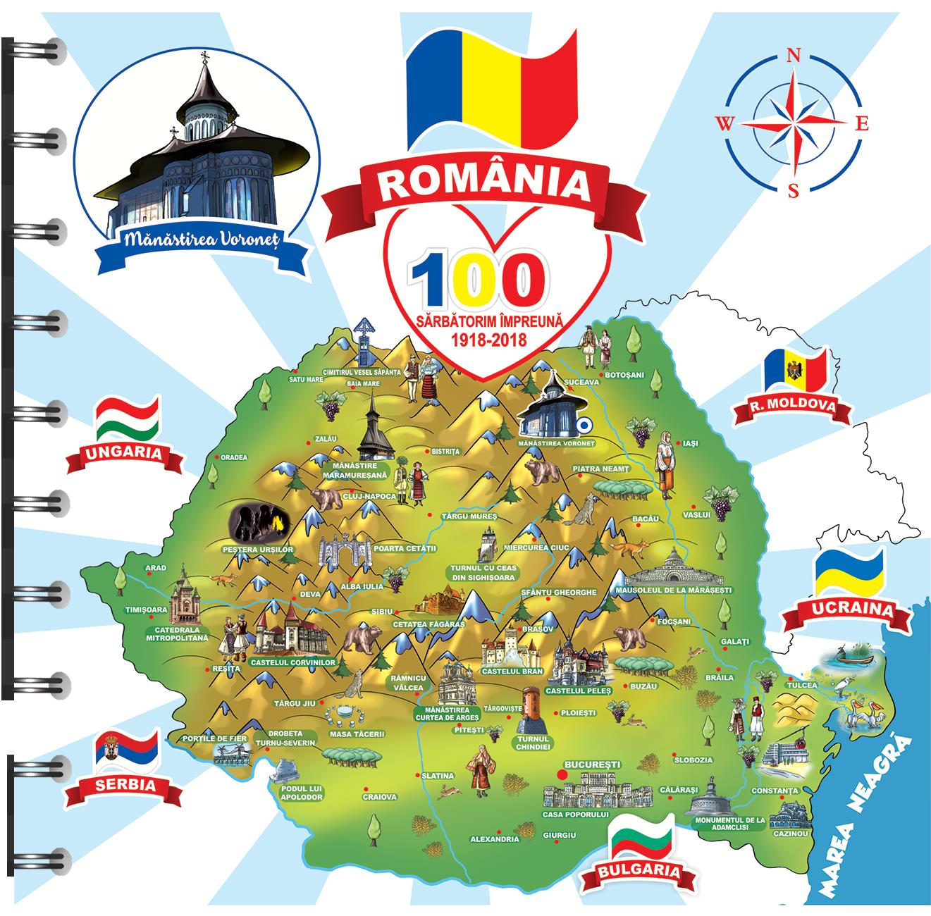 Agendă printată - România și Mânăstirea Voroneț (AP 219)