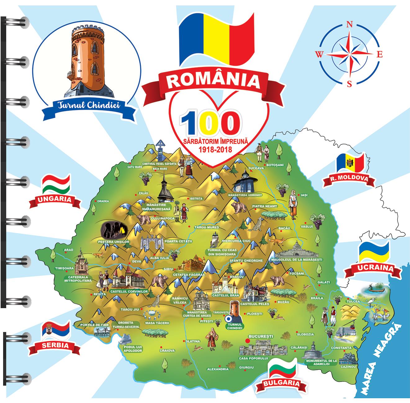 Agendă printată - România și Palatul Parlamentului (AP 212)