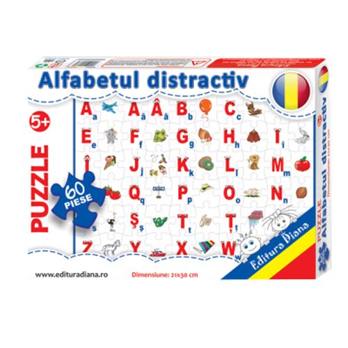 Alfabetul distractiv - puzzle 60 piese