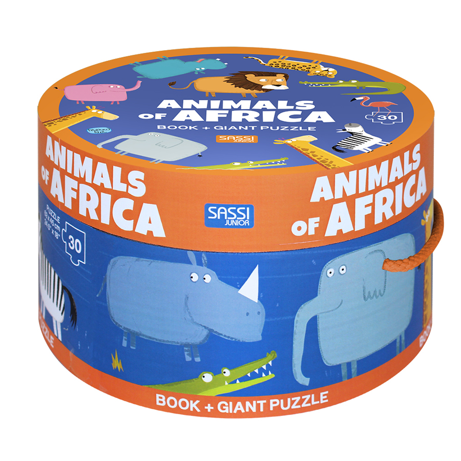 Animale din Africa – Carte + puzzle uriaș edituradiana.ro