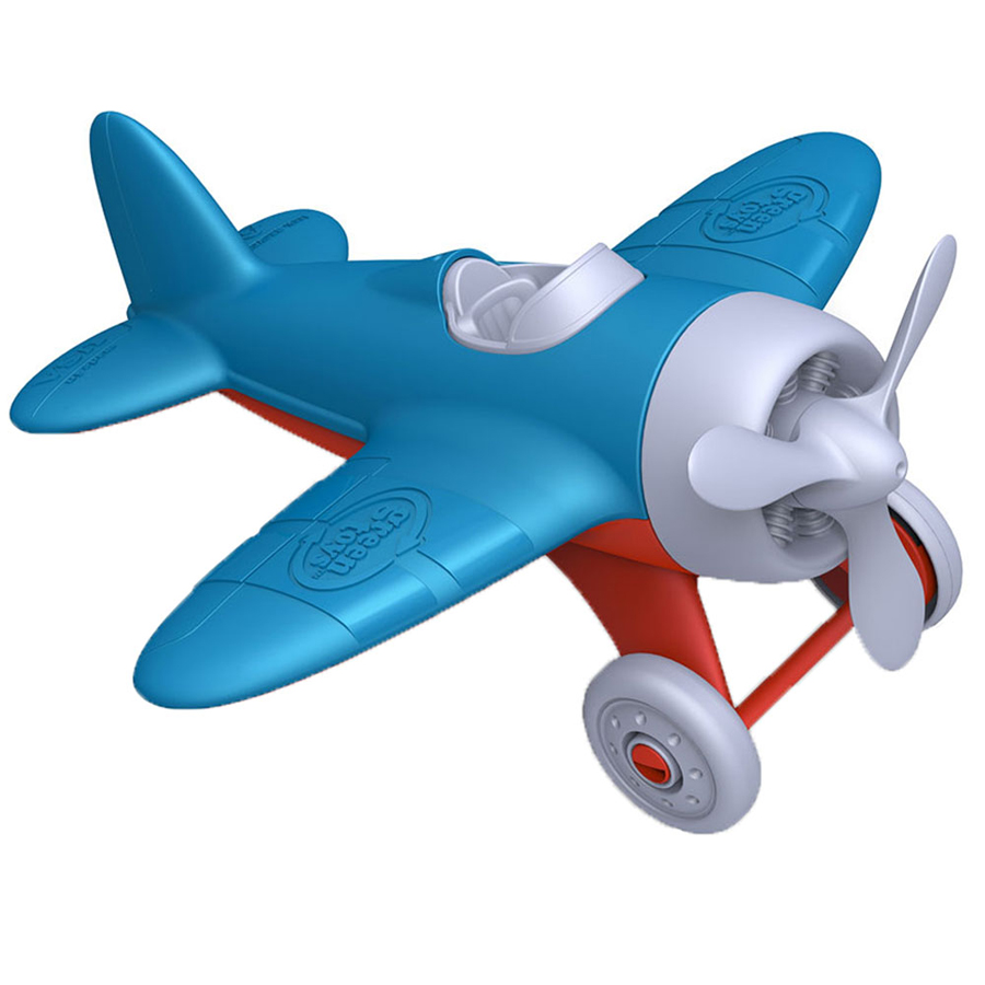 Avion din plastic reciclat – Aripi albastre, 22 x 23 cm (transport poza 2022