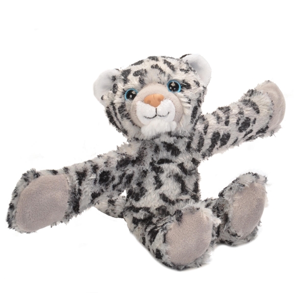 Brățară din pluș - leopard alb, 18 cm