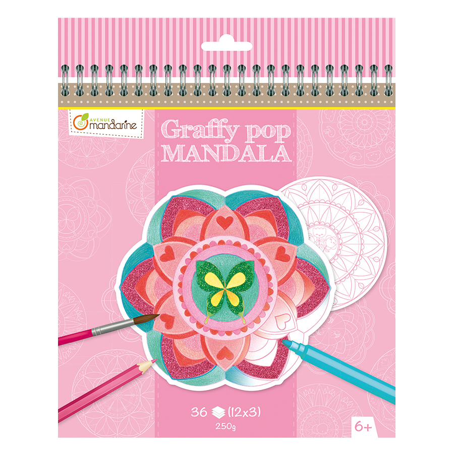 Caiet de colorat – Mandale pentru fetiță edituradiana.ro